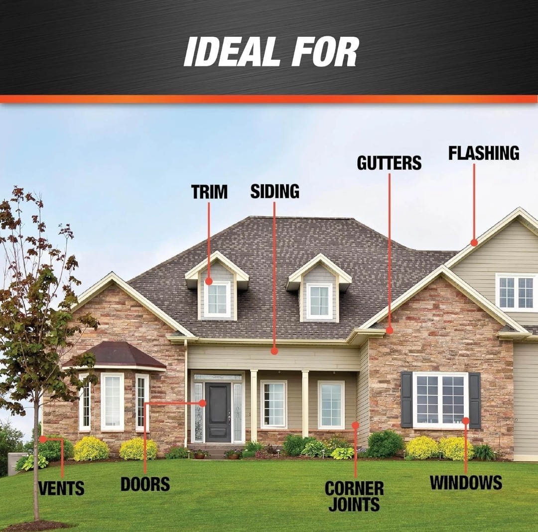 NEW DAP Waterproof Clear Silicone Max Window, Door And Siding 2.8oz Home Repair