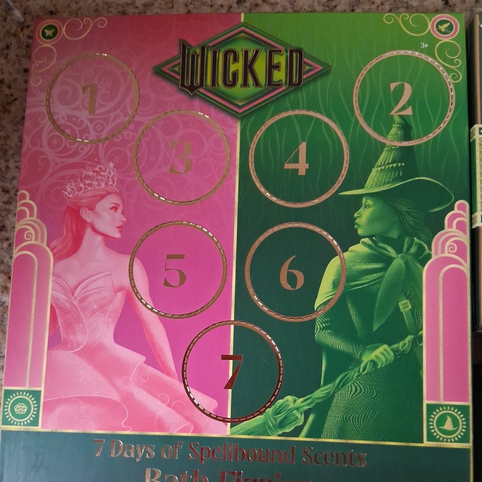 Wicked Bath Fizzies Bombs 7 Day  Spellbound Scents Glinda Elphaba NEW SEALED Lot