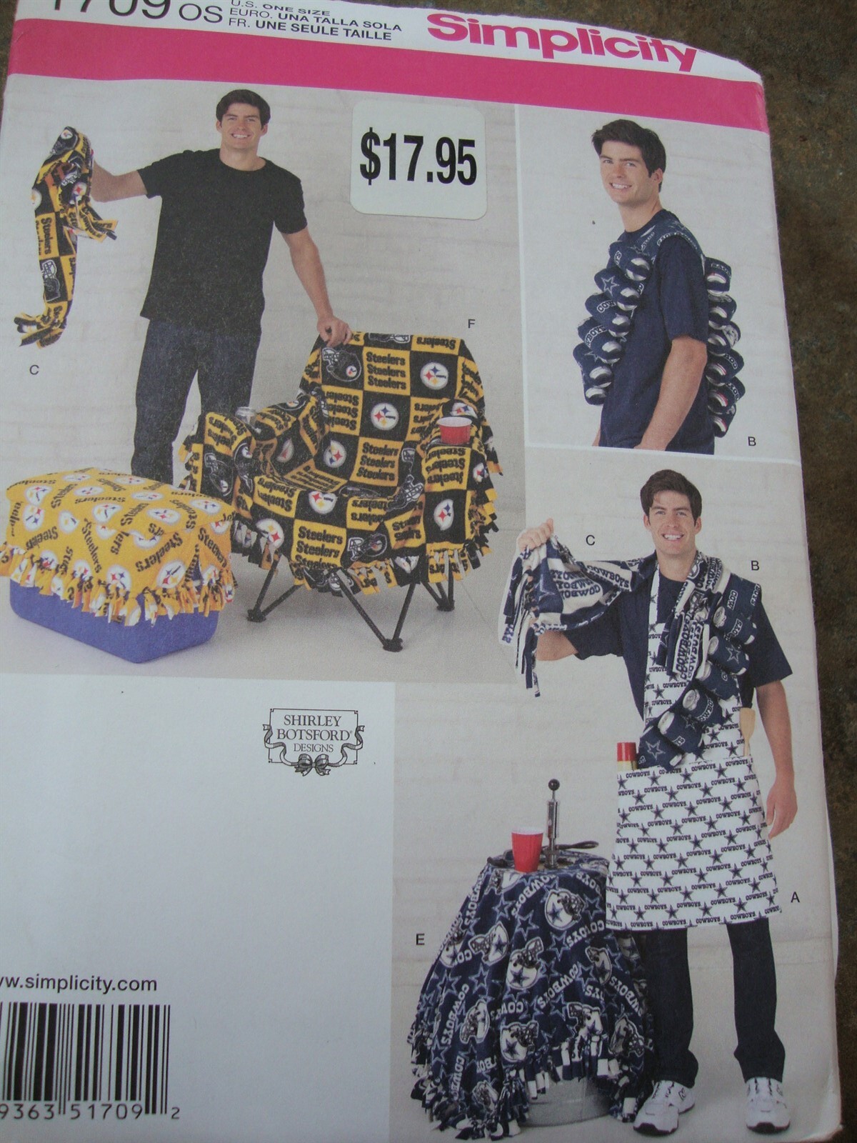 Simplicity 1709 Fleece TAILGATING ACCESSSORIES NEW UNCUT sew pattern Great!!!