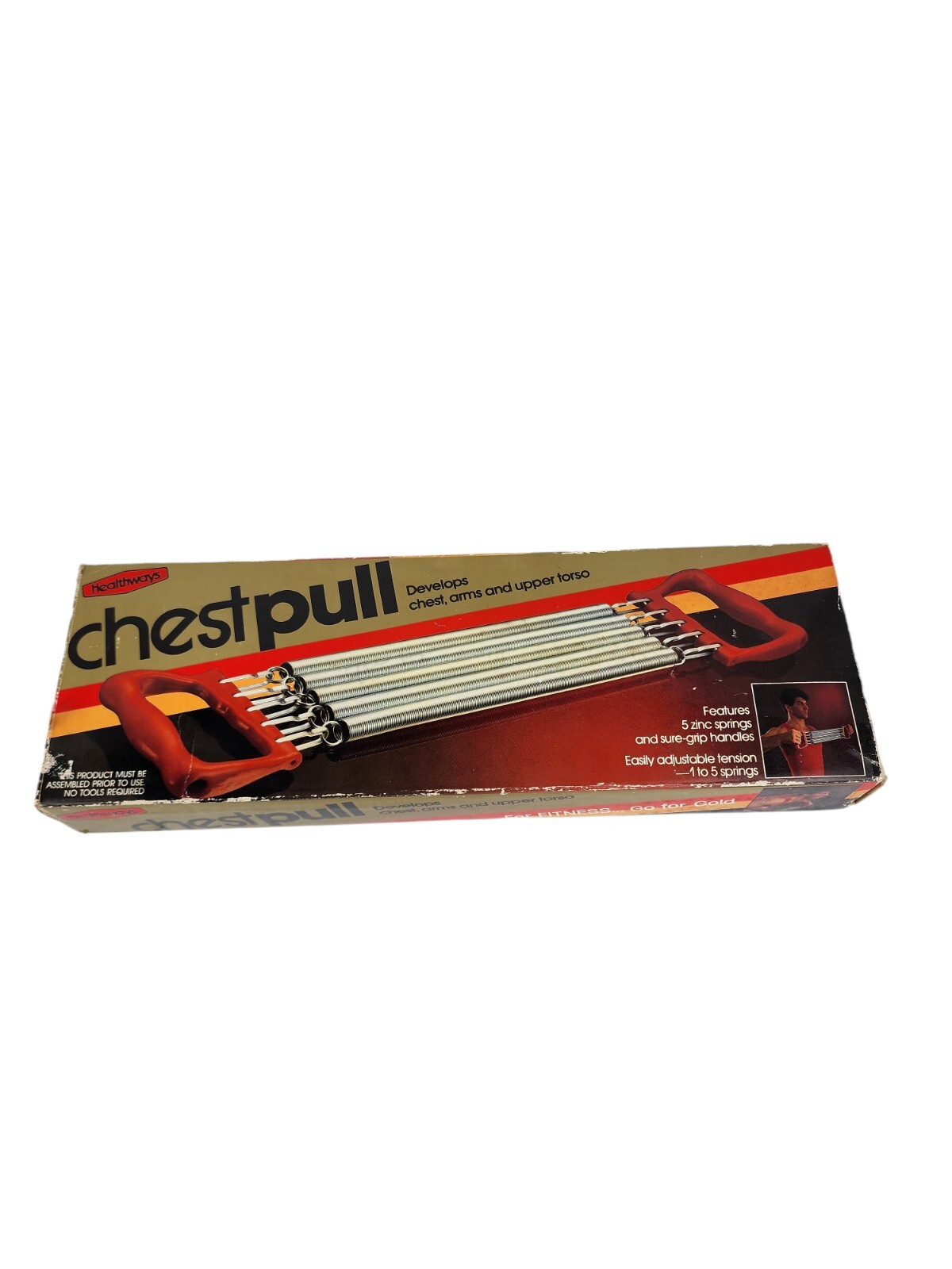 Vintage Exercise Chestpull Healthways Movie Prop Workout Springs Excellent