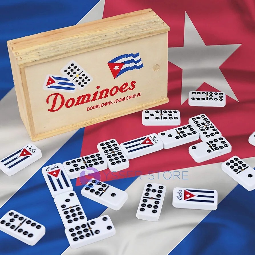 Domino Cuban DOMINO CUBANO DOBLE NUEVE double NINE DOMINOES FUN GAME Cuba Flag A