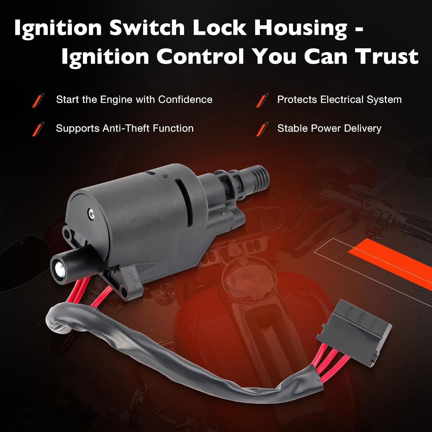 Ignition Switch Fork Lock Housing Kit For 1993-2005 Harley Touring Electra Glide