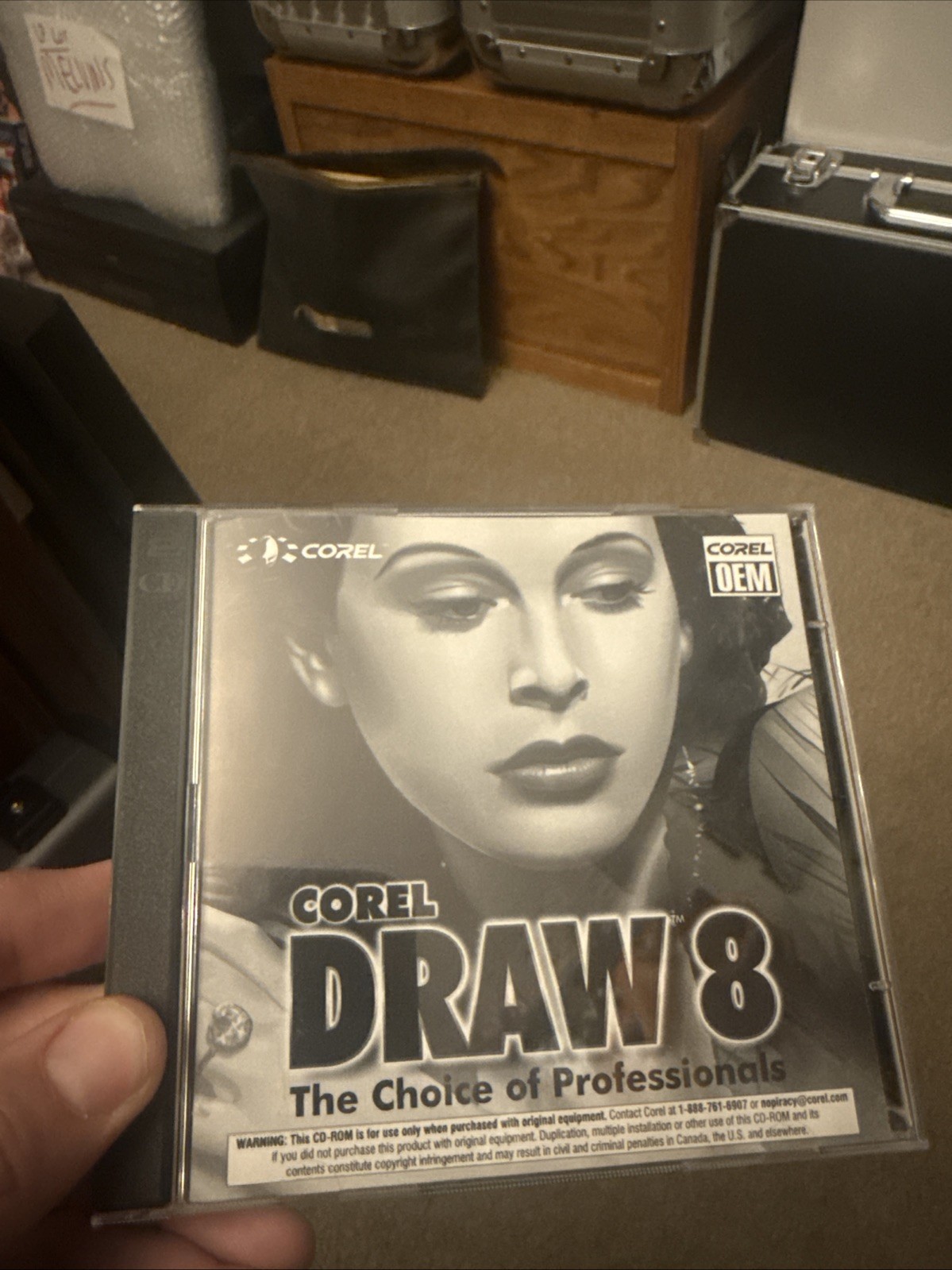 VTG COREL DRAW 8 Windows Art Photo Paint OEM CD for WIN 95 NT with SN 2 Disc Set