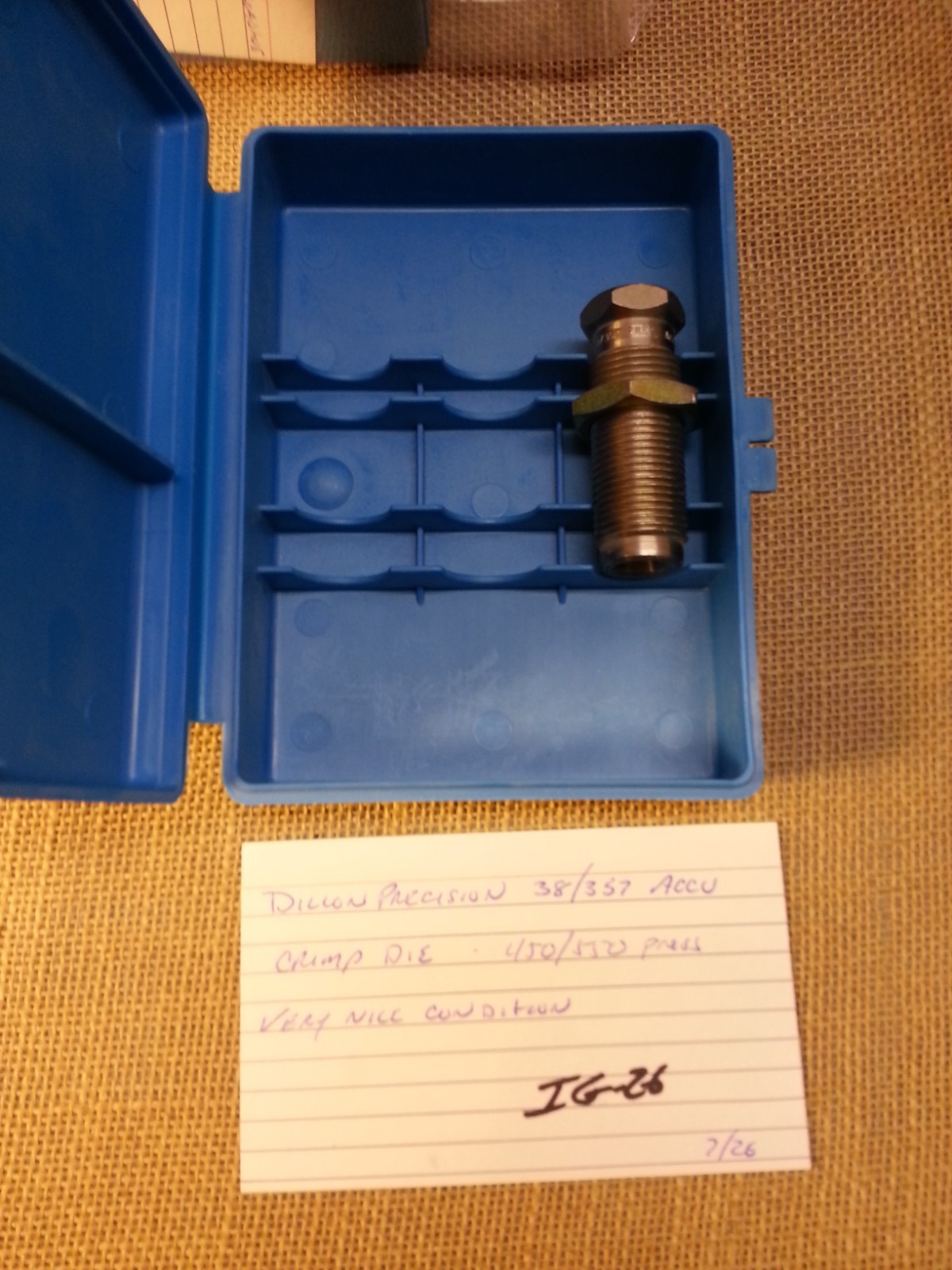 Dillon Precision 38/357 Caliber Acco Crimp Die