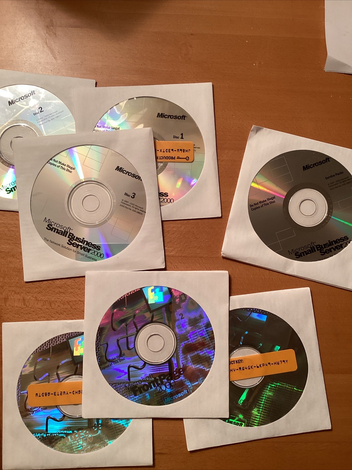 BRAND NEW AUTHENTIC Microsoft Small Business Server 2000, More. 6CDs +Keys.