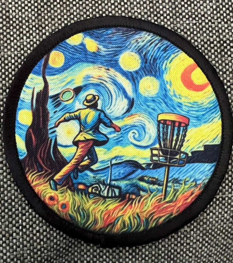 Van Gogh Disc Golf Morale Patch Tactical Military Army USA Disk Golfer