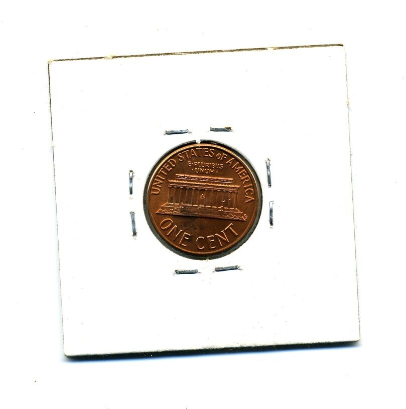 1975-D Lincoln Memorial Penny UNC Error Rotated Reverse