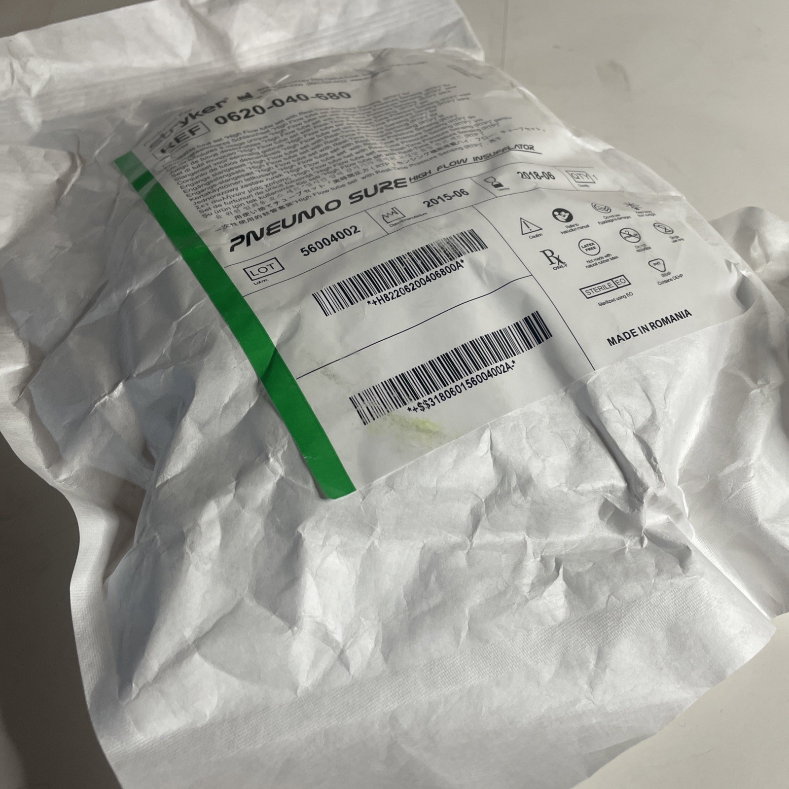Stryker Pneumosure Tube 0620-040-680  *Out Dated-For Research Purpose- Pack Of 5