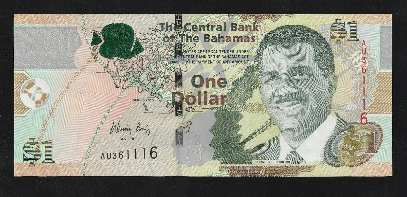 Bahamas, 1 dollar, 2015, P-71A UNC