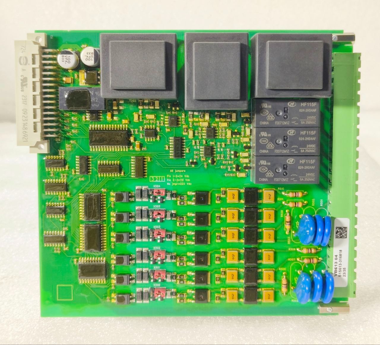 SCHNEIDER ELECTRIC VB613 04 S1S613-316818 INDUSTRIAL CIRCUIT BOARD (USED)
