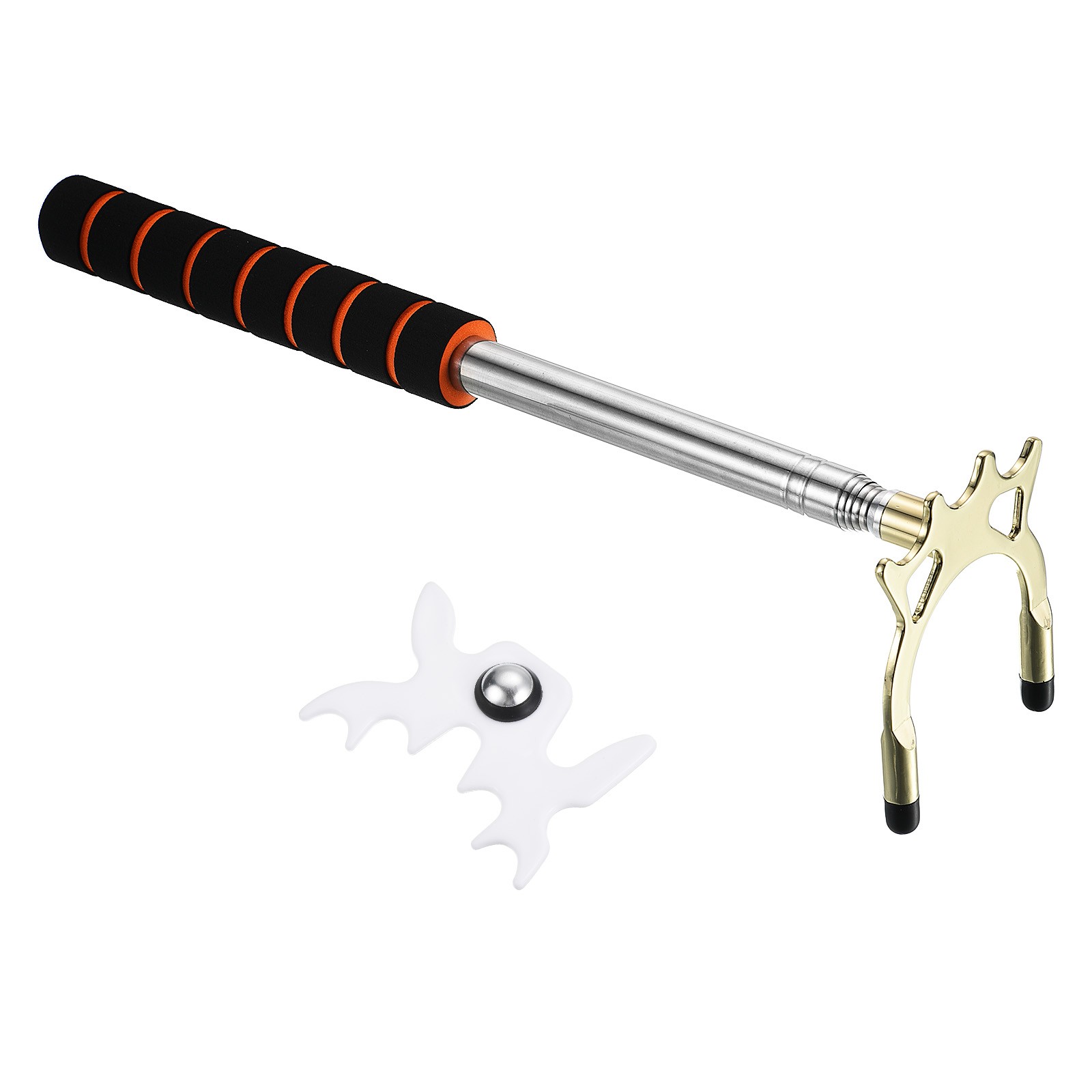 EVA Billiard Pool Cue Stick Bridge with High Bridge Head Gold/White