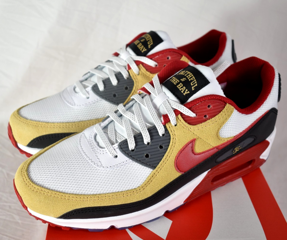 Size 9.5 - Men's Nike Air Max 90 49ers RIV Shoes Brand New II7588-100 Fast Ship