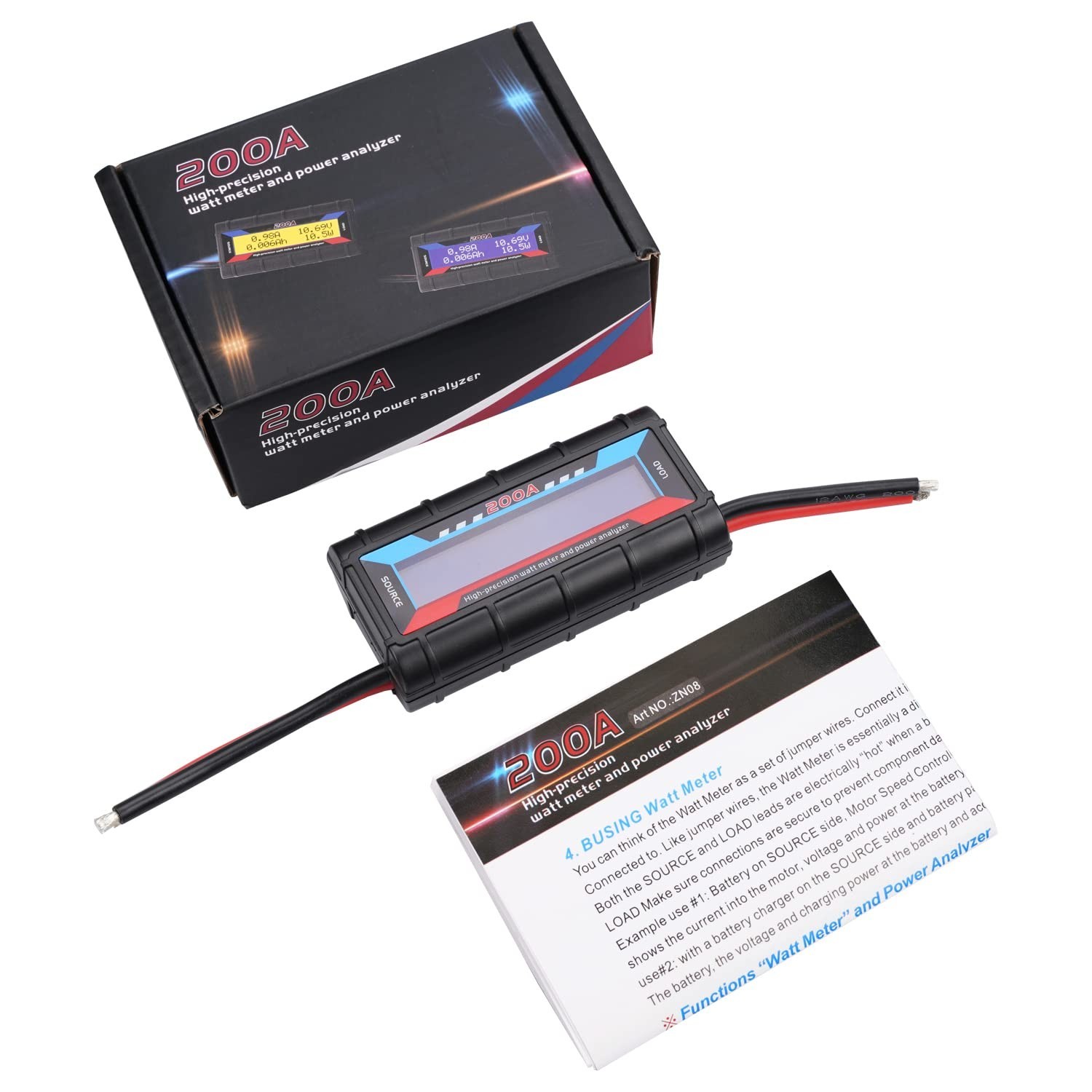 200A High Precision Power Analyzer Multi Meter for Measuring Power Watt (W) V...