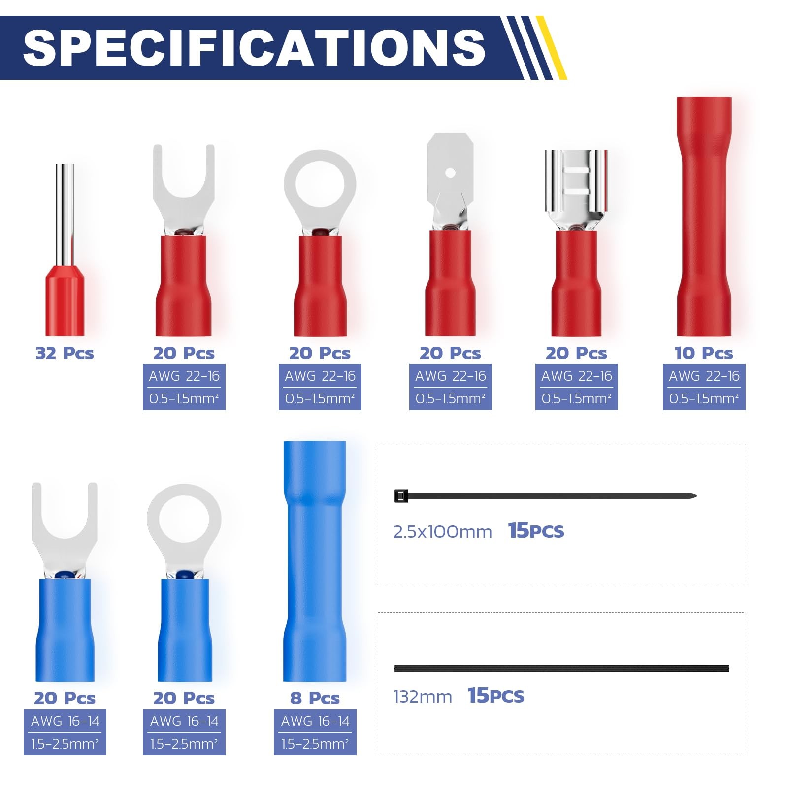201pcs Wire Stripper Kit Automatic Wire Stripping Tool For Awg 2410 Cables With