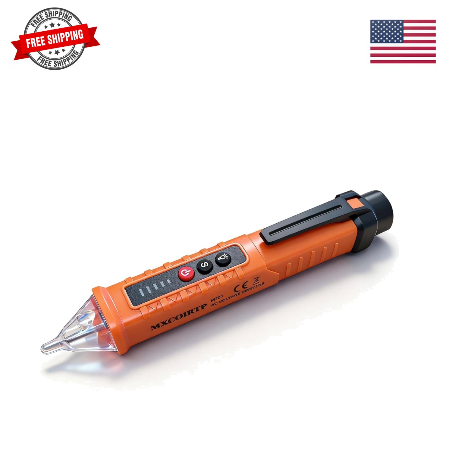 Voltage Tester, Non-Contact Voltage Detector, Electrical Tester, 3 Ranges AC ...
