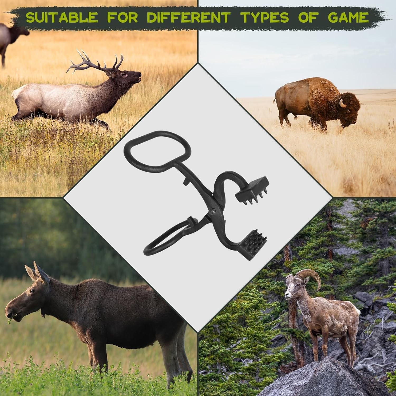 Durable Game Skinning Claw Tool - Ergonomic Hide Puller for Effortless Skinning