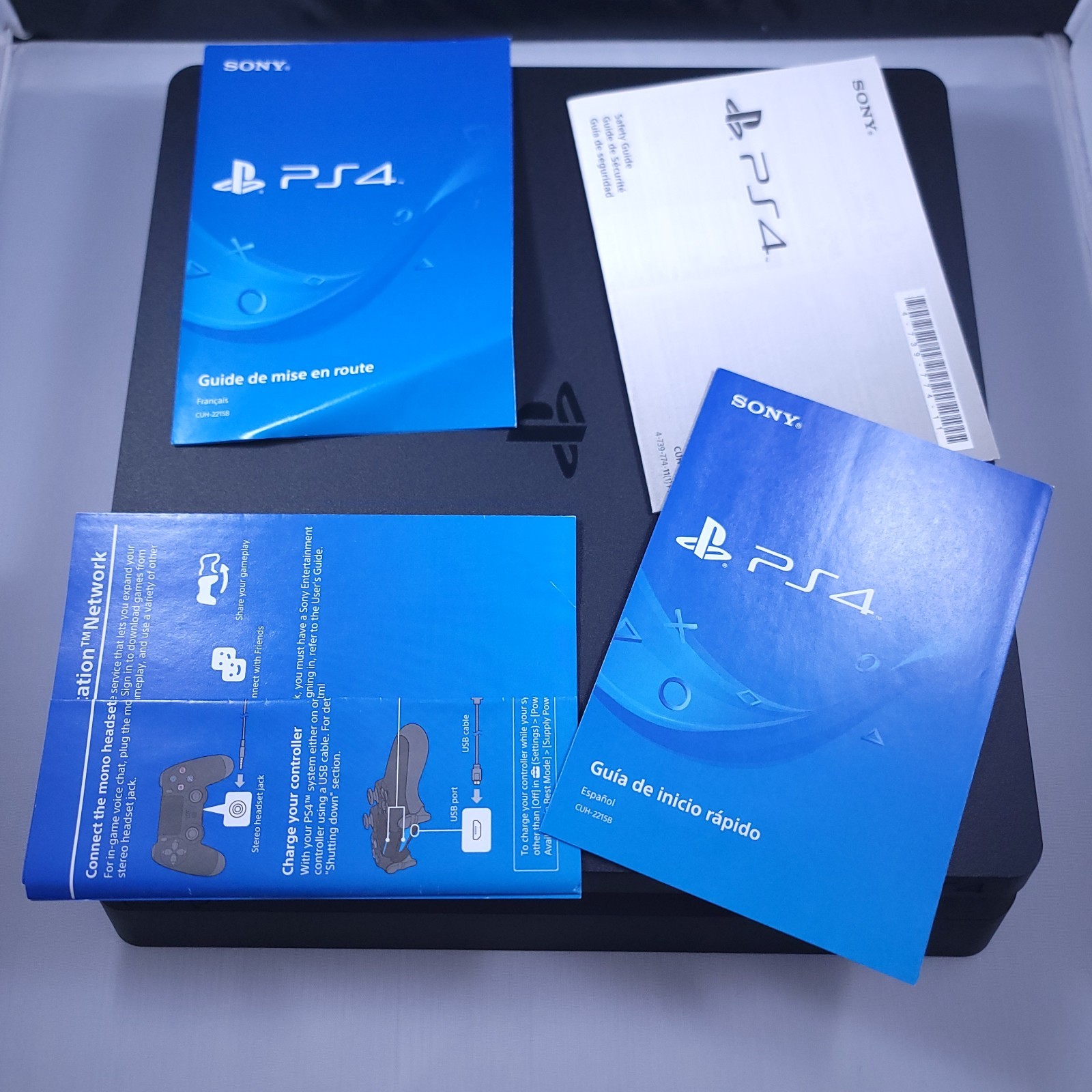 Playstation 4 Slim 1TB Console with box & controller - pre-owned