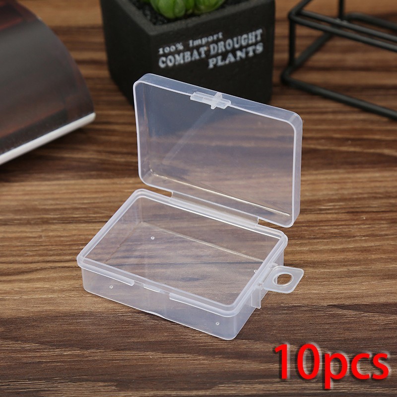 10pcs Plastic Box Jewelry Bead Storage Container Craft Organizer Eco Friendly