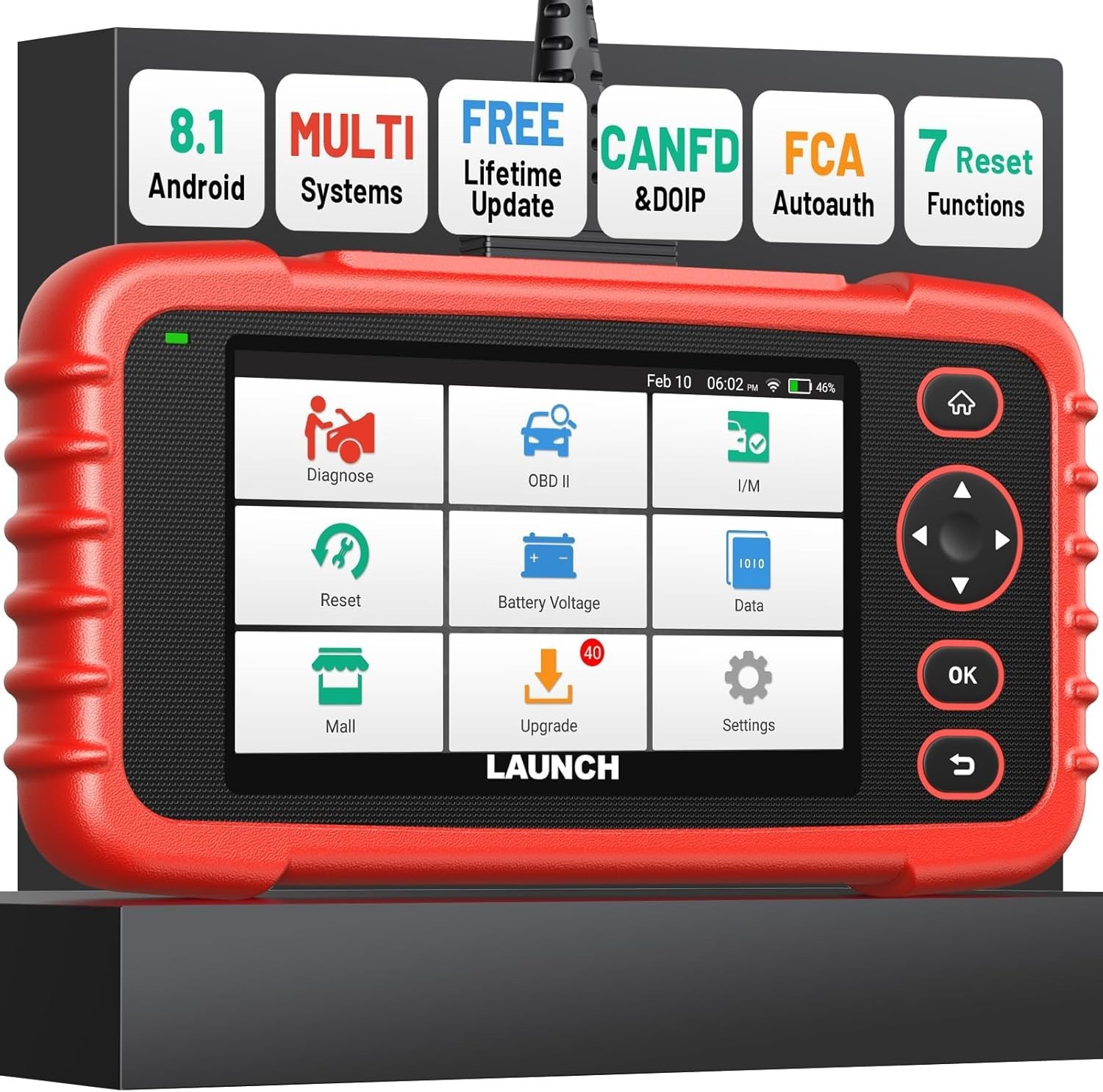 2026 LAUNCH CRP123X OBD2 Scanner Engine ABS SRS Code Reader Car Diagnostic Tool