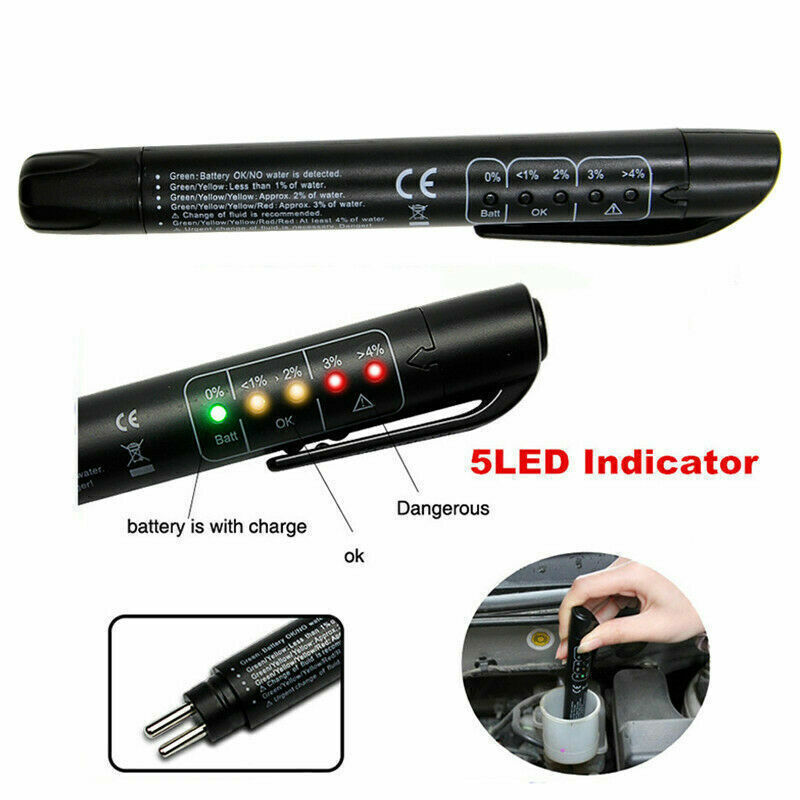 Portable Auto Oil Moisture Brake Fluid Test Pen Car Testing Tool For DOT3 DOT4