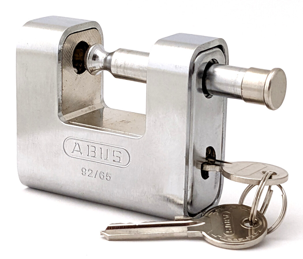 ABUS 92/65 Monoblock Sliding Shackle Padlock - Keyed Different
