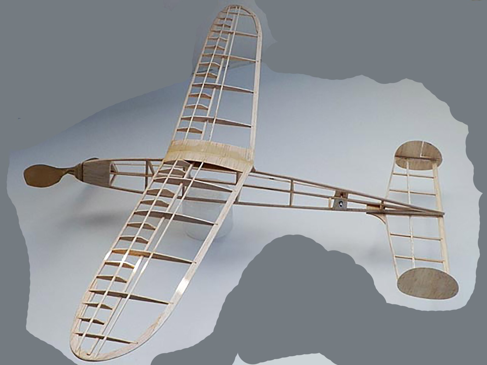 Comet Model Airplane Plans (FF): Jupiter 20" Span Rubber-Powered (1947)