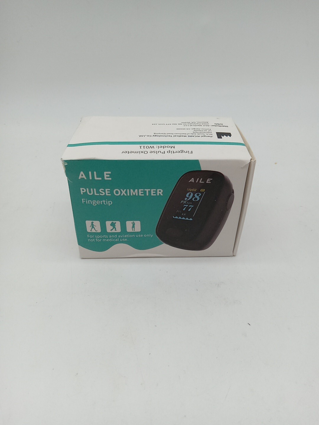 Aile Fingertip Pulse Oximeter Color TFT Display Lanyard NEW Item DAMAGED BOX.141
