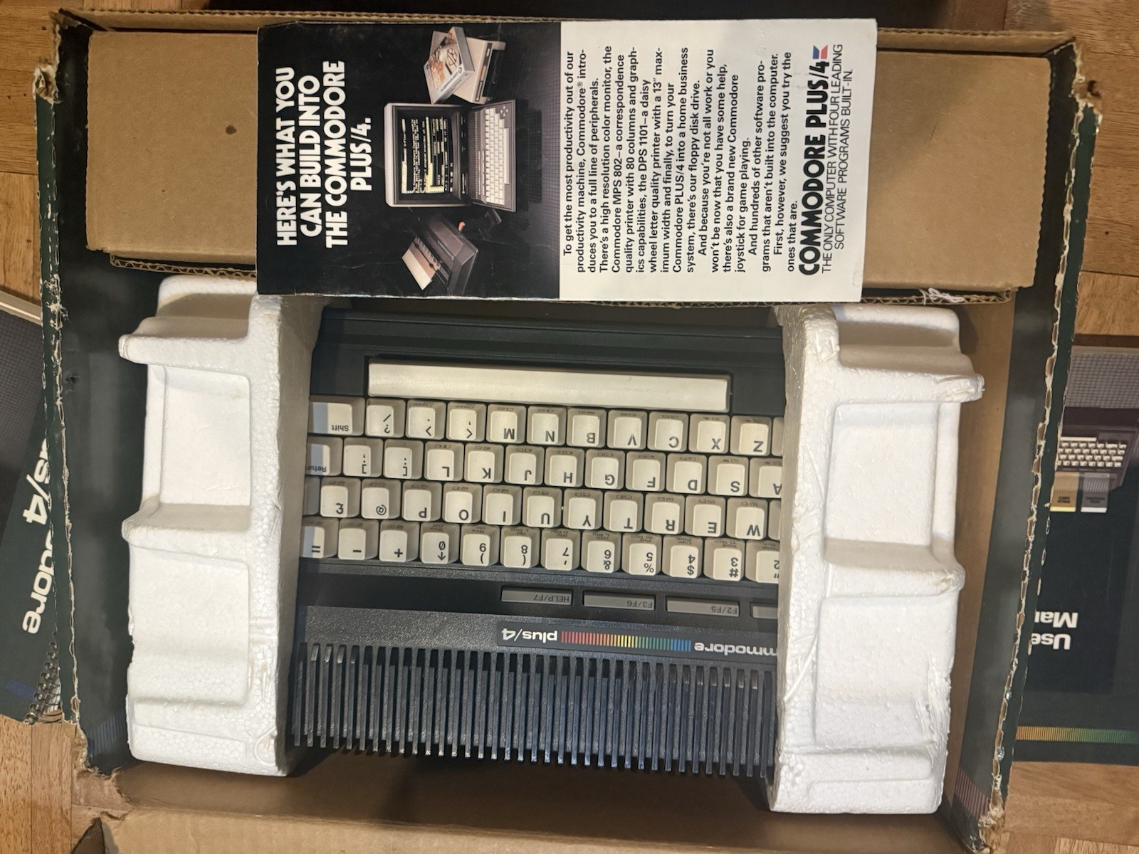 Commodore 64 computer Plus/4 with Original Box (tested working)
