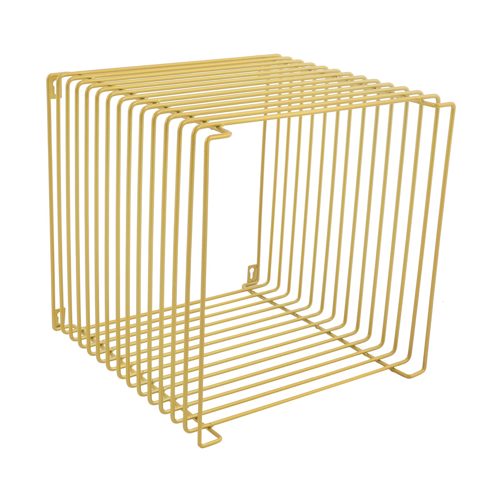 Iron Multi-Purpose Square Side Table Side Table Square Cage End Table