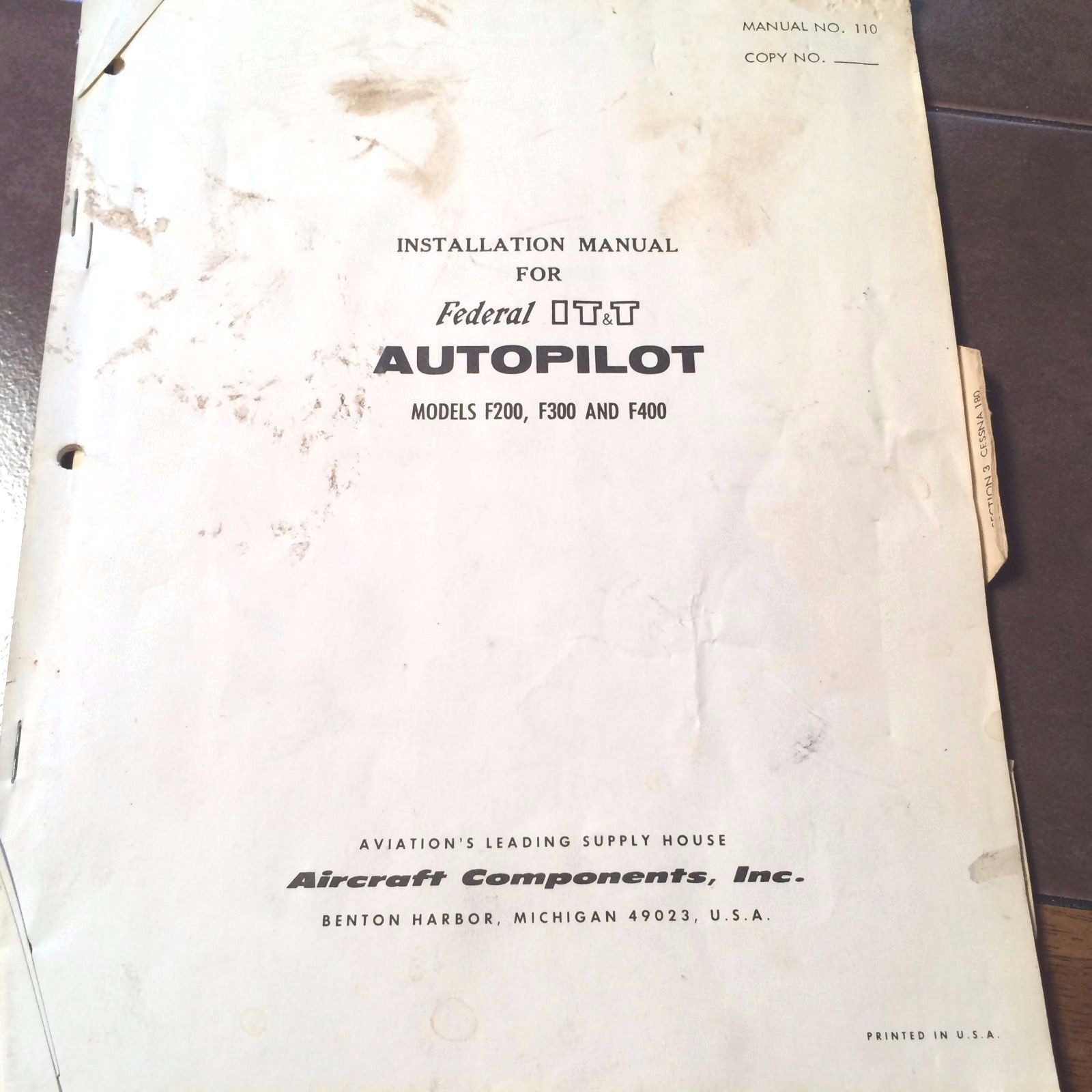 Federal IT&T Autopilot F200, F300 & F400 Install, Adjust & Troubleshoot Manual