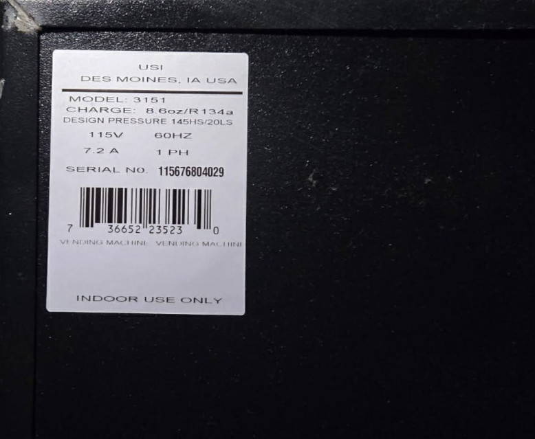 Soda Vending Machine (3151)