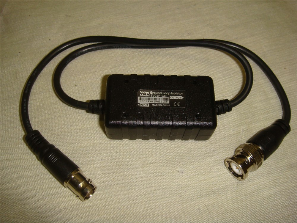 EV10P-GLI CCTV CAMERA VIDEO GROUND LOOP ISOLATOR COAX BNC MALE TO FEMALE