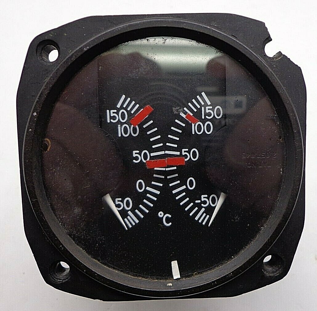 AN5795-6 Thomas A Edison Inc. Dual Temperature Guage Gauge 12/24 Volts FREE SHIP