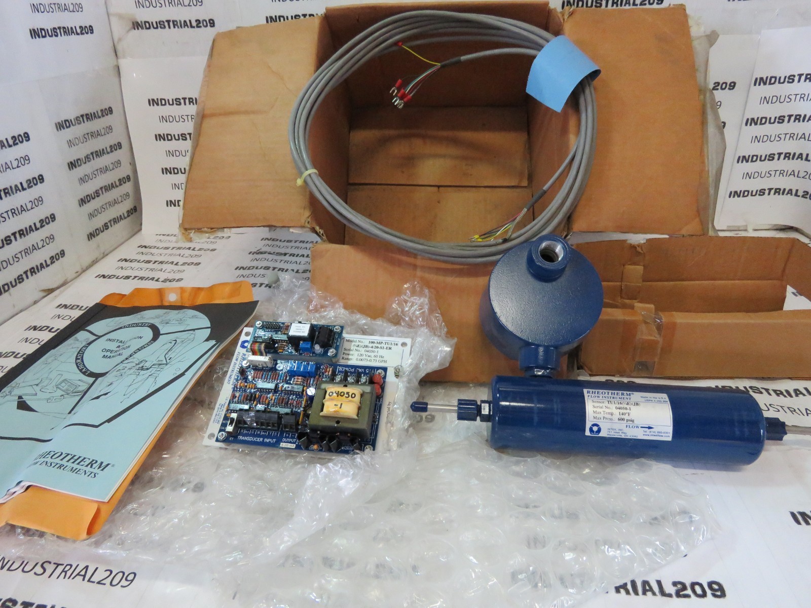 RHEOTHERM FLOW SENSOR TU1/16/1/4)E(JB) NEW