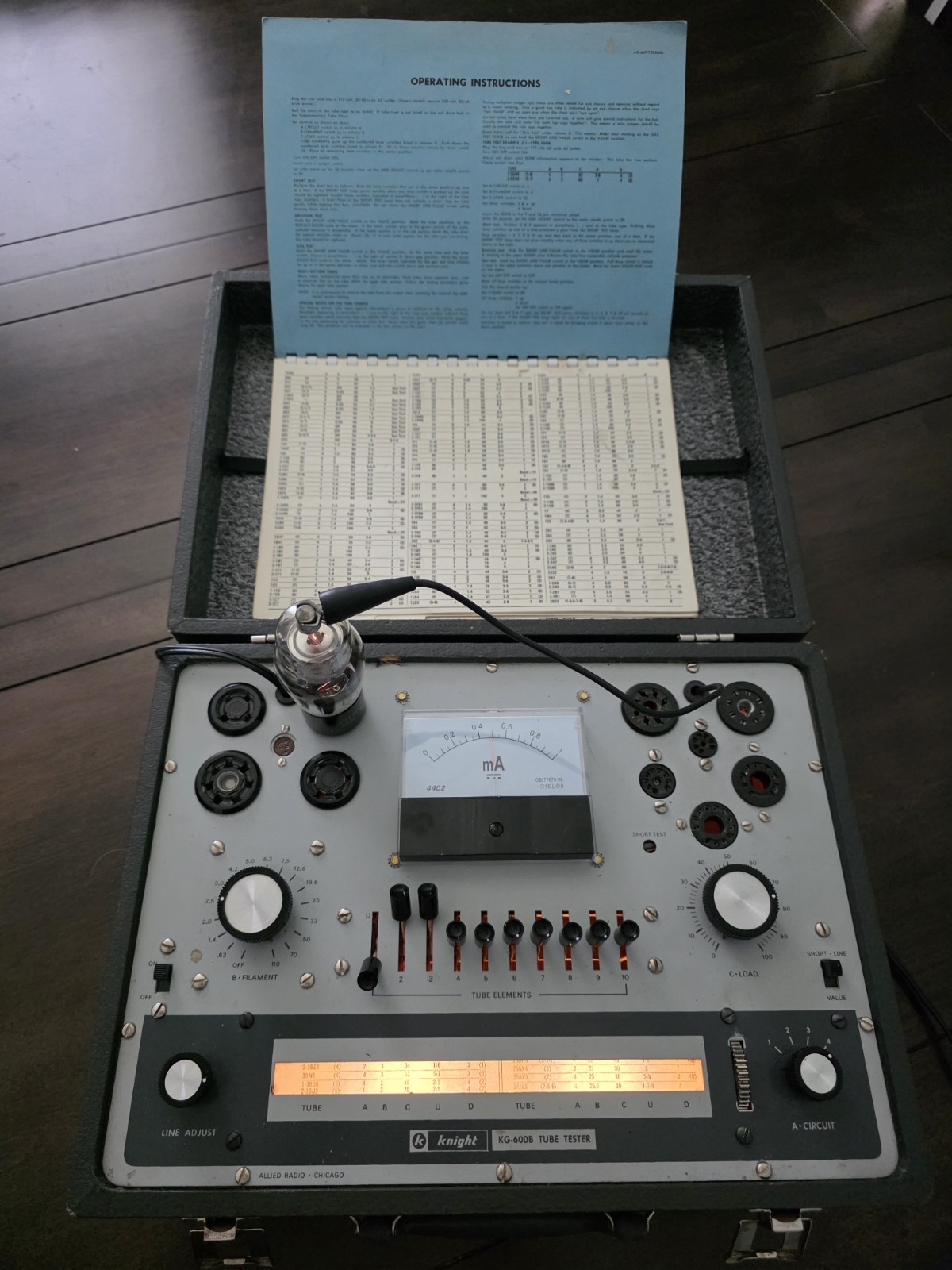 Recently Recalibrated Knight KG 600B Vacuum Tube / Valve Tester