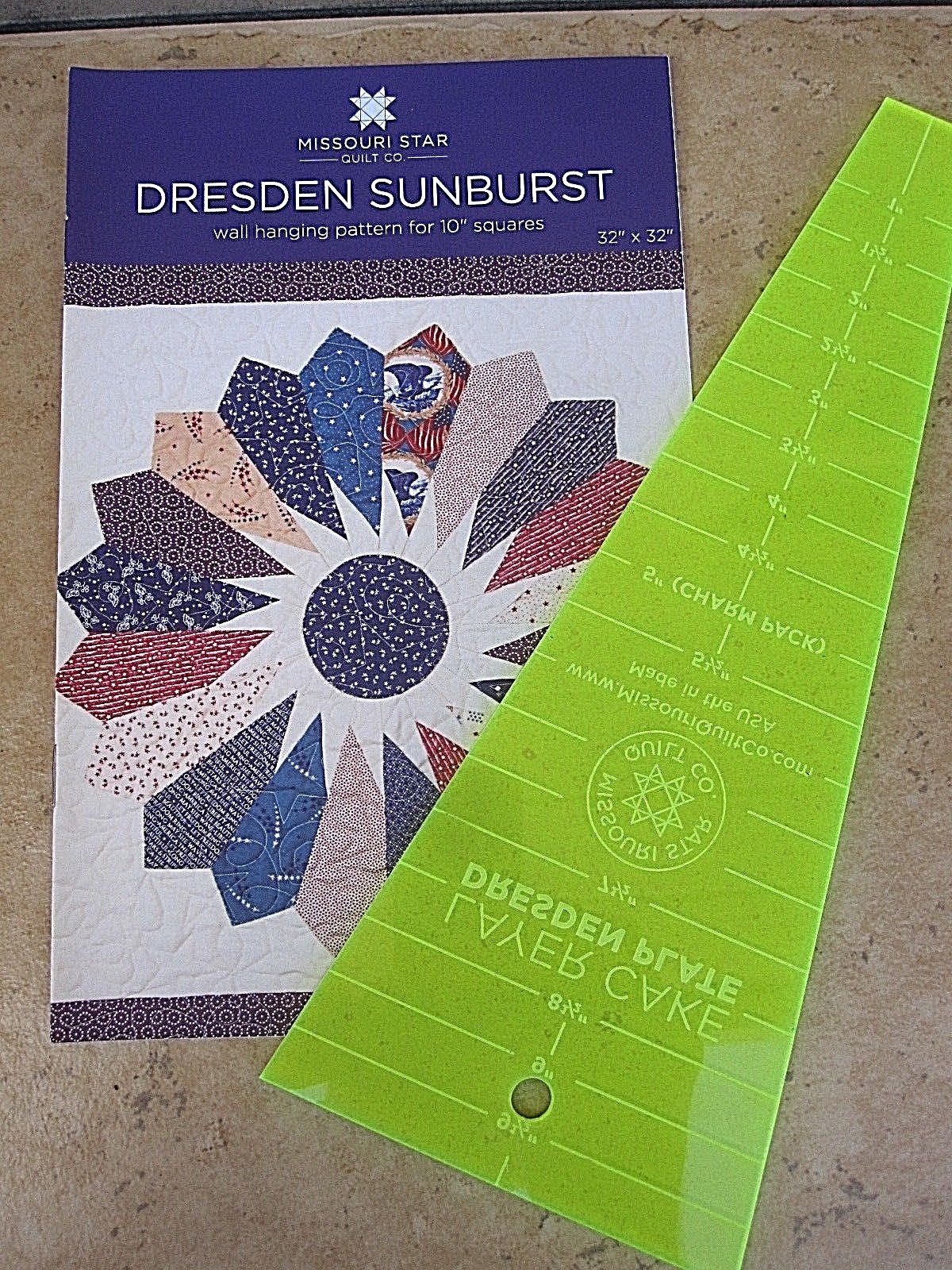 Dresden & Dresden Sunburst Wall Hanging Pattern  New by Missouri Star Quilt Co