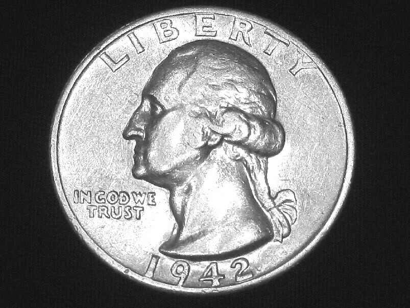 1942-S Washington Quarter --- Almost Uncirculated