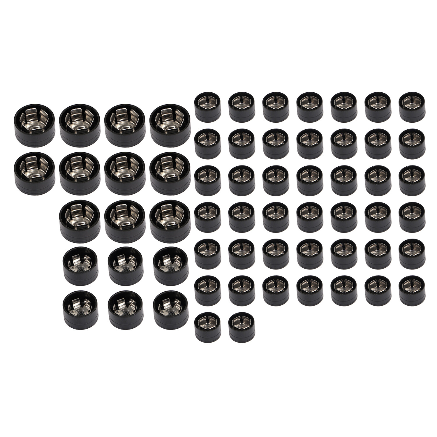 Black 61pcs Engine Bolt Topper Caps Cover For Harley Road Glide FLTR EFI FLTRI