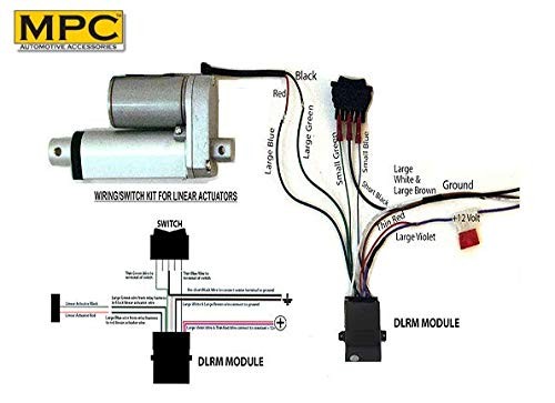 MPC 0462 Linear Actuators for Wiring, Switch and Relay Kit