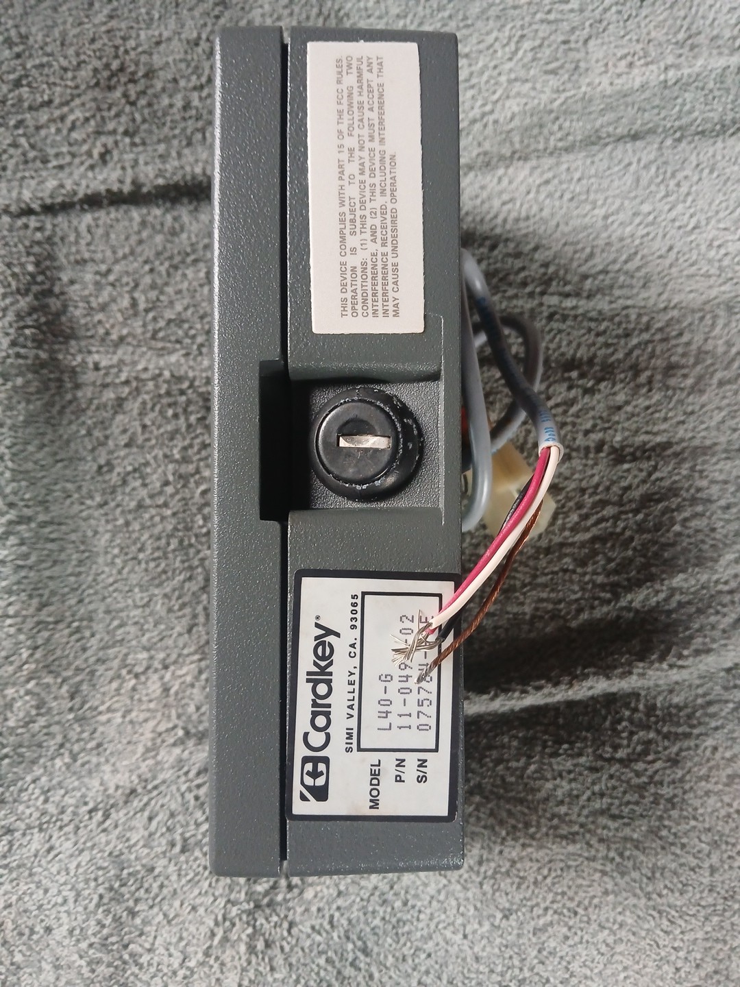 (10) CARDKEY L40-G P/N 11-0494-02 CARD READER DOOR ENTRY SECURITY SYSTEM