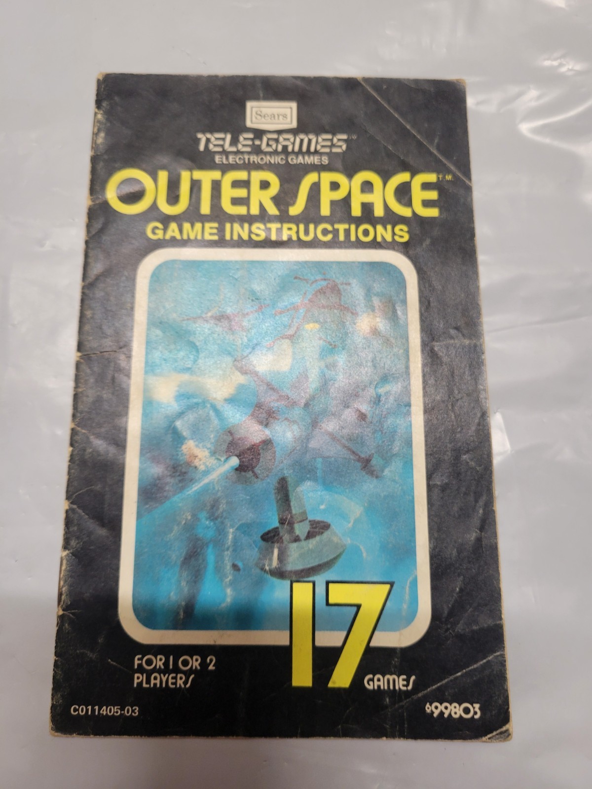 Atari Sears Telegames Outer Space Instruction Manual ONLY