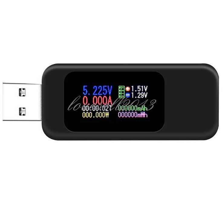 USB Digital Current Voltage Test Power Capacity Current Measuring Detector 4-30V