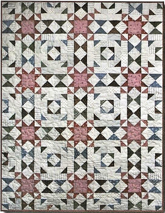 New Pieced Quiolt Pattern  NANNY'S STAR 48x64