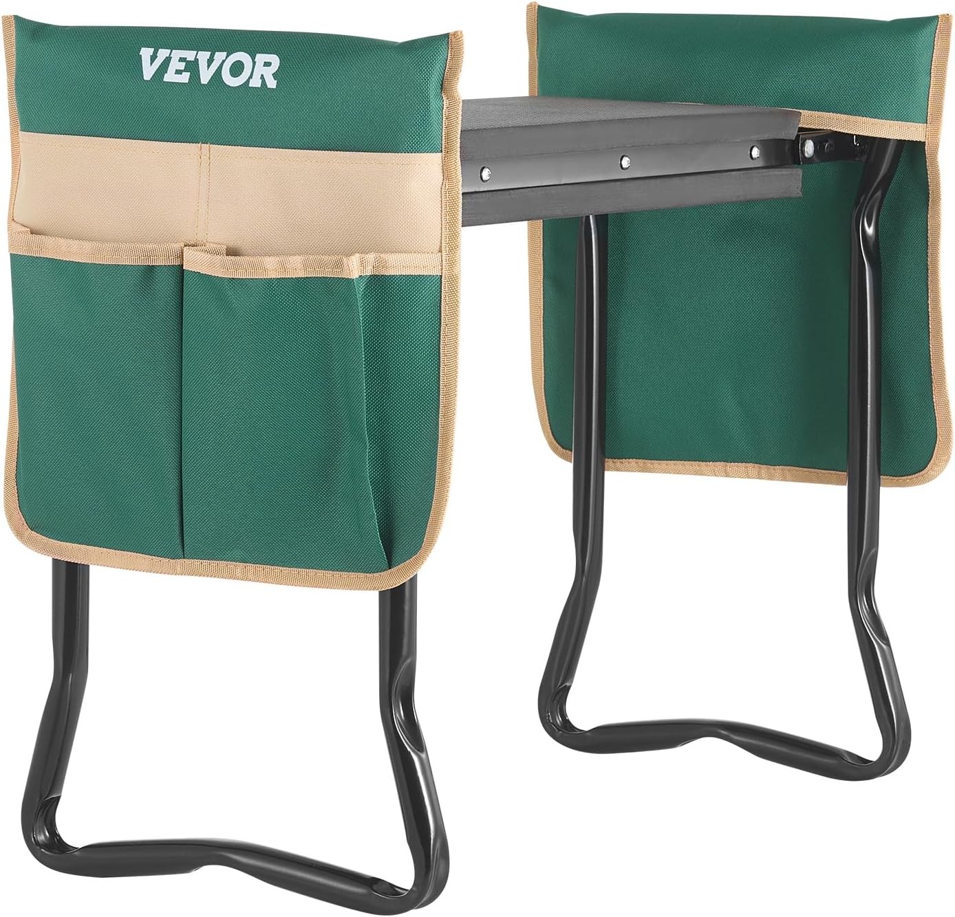 Garden Kneeler and Seat, 330 Lbs Load Capacity, 8" EVA Wide Pad, Foldable Garden