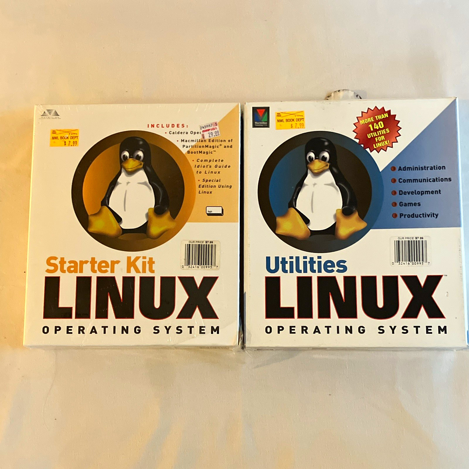 1999 Linux Started Kit Sealed and  Linux Utilities