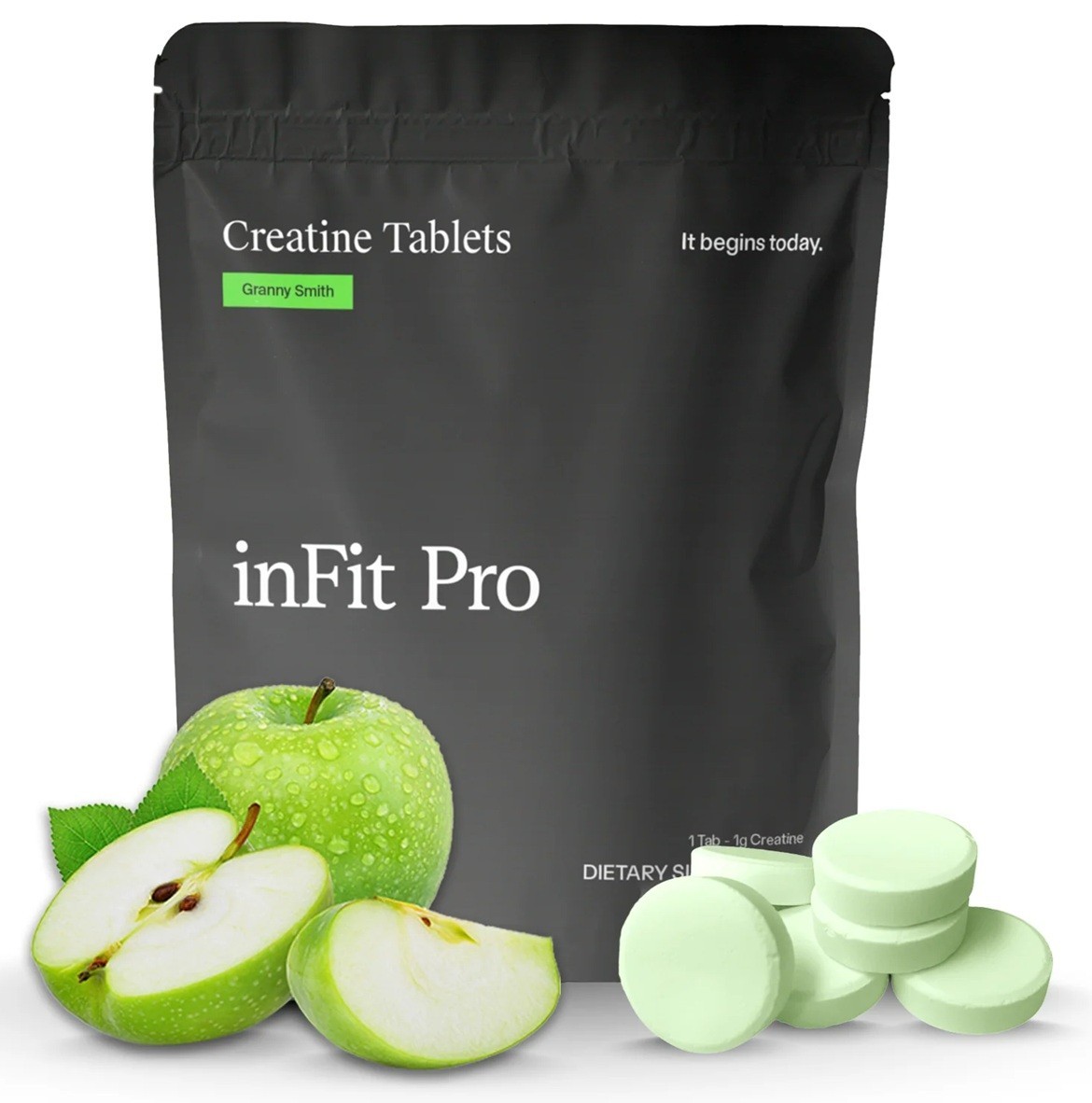 INFIT PRO - Creatine Tablets (Sour Apple) 120ct 1g/tablet