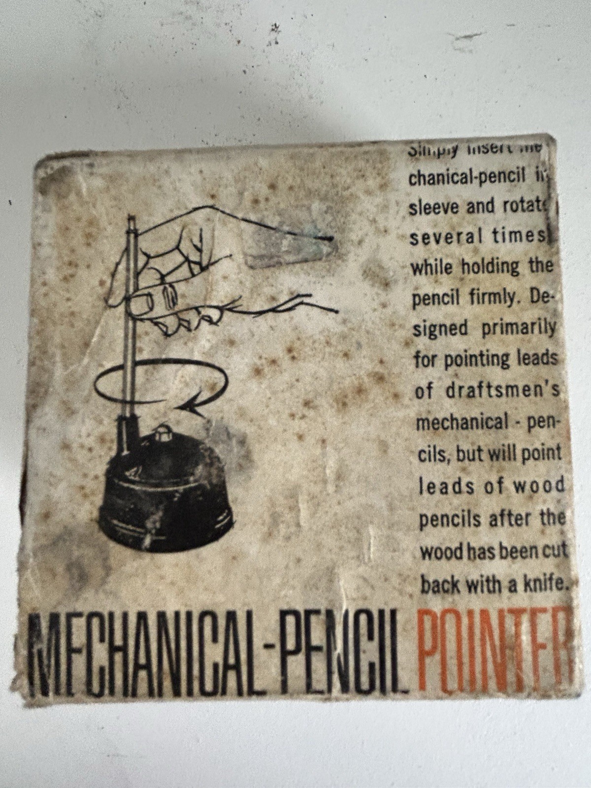 Vintage SharPoint Mechanical Pencil Pointer Sharpener Dietzgen 3230 with Box