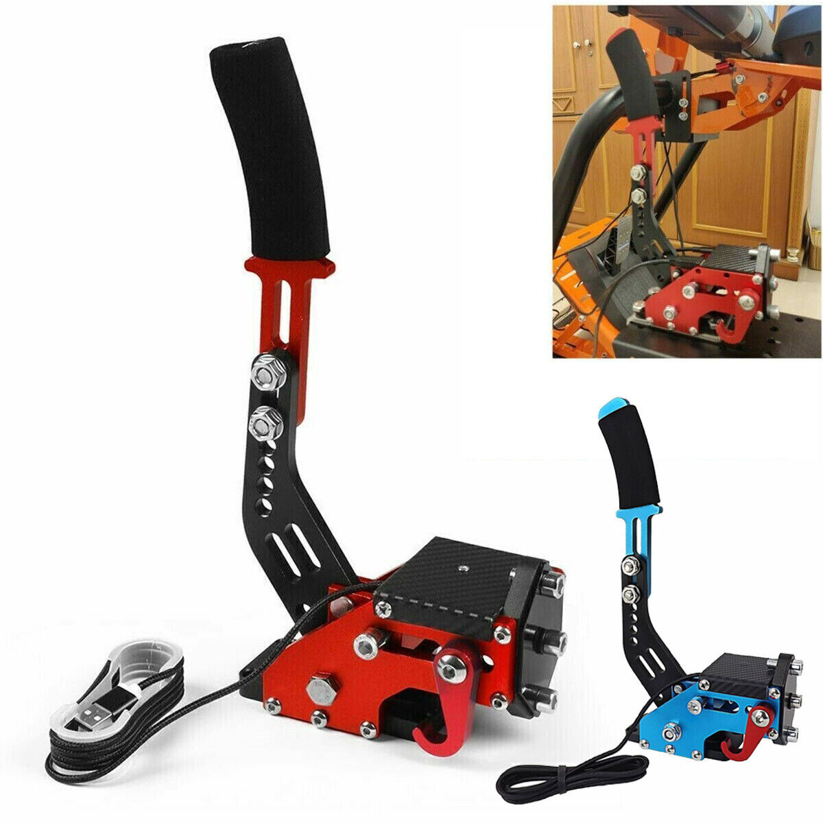 ⭐PC Wins USB Handbrake SIM for Racing Games G25/27/29 T500 FANATECOSW DIRT 64Bit