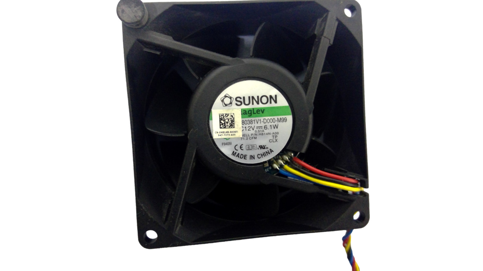 SUNON MF80381V1-D000-M99 12V 6.1W GX760 G958P SFF H814N H814N-A00 Server Fan