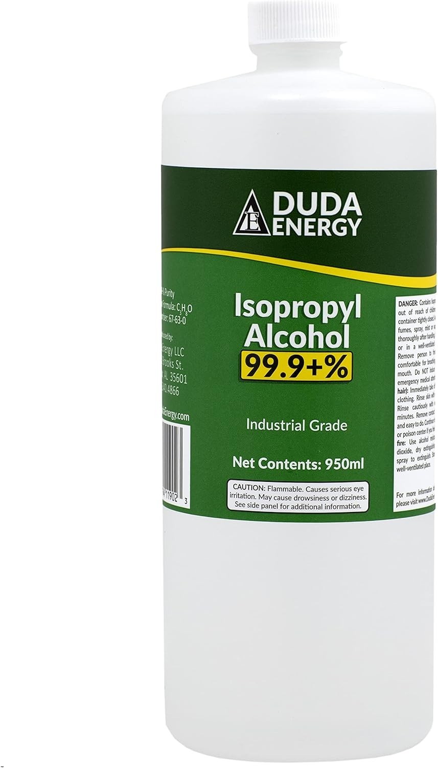 Industrial Grade 99.9% Pure yl Alcohol - Total 1 Gallon for Cleaning and More